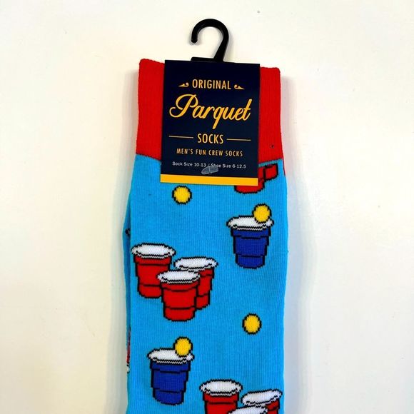 Men's Crew Socks - Beer Pong- NWT - Picture 6 of 7